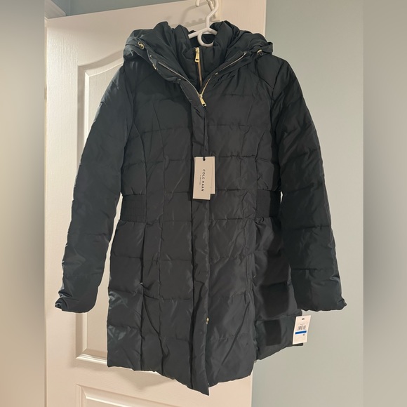 COLE HAAN Down Jacket Sz XL Graphite NWT - Picture 3 of 10